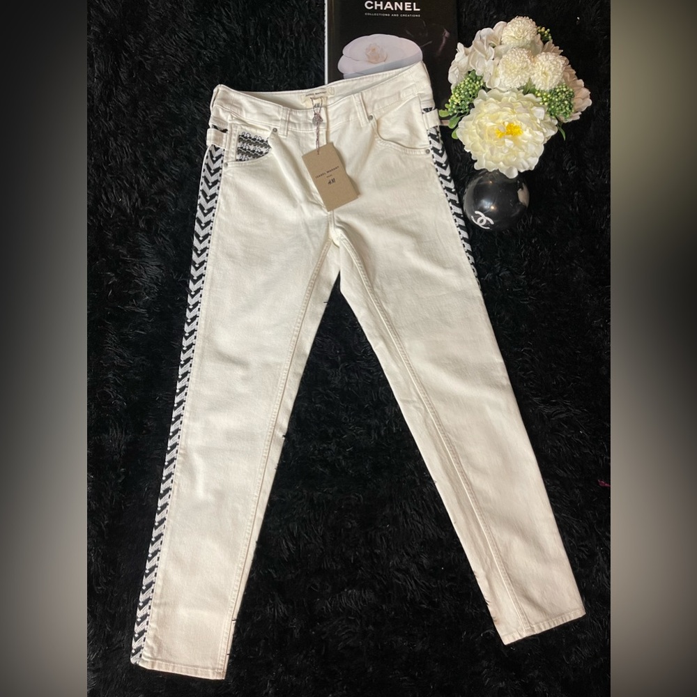 Isabel Marant pour H&M limited edition White denim pants